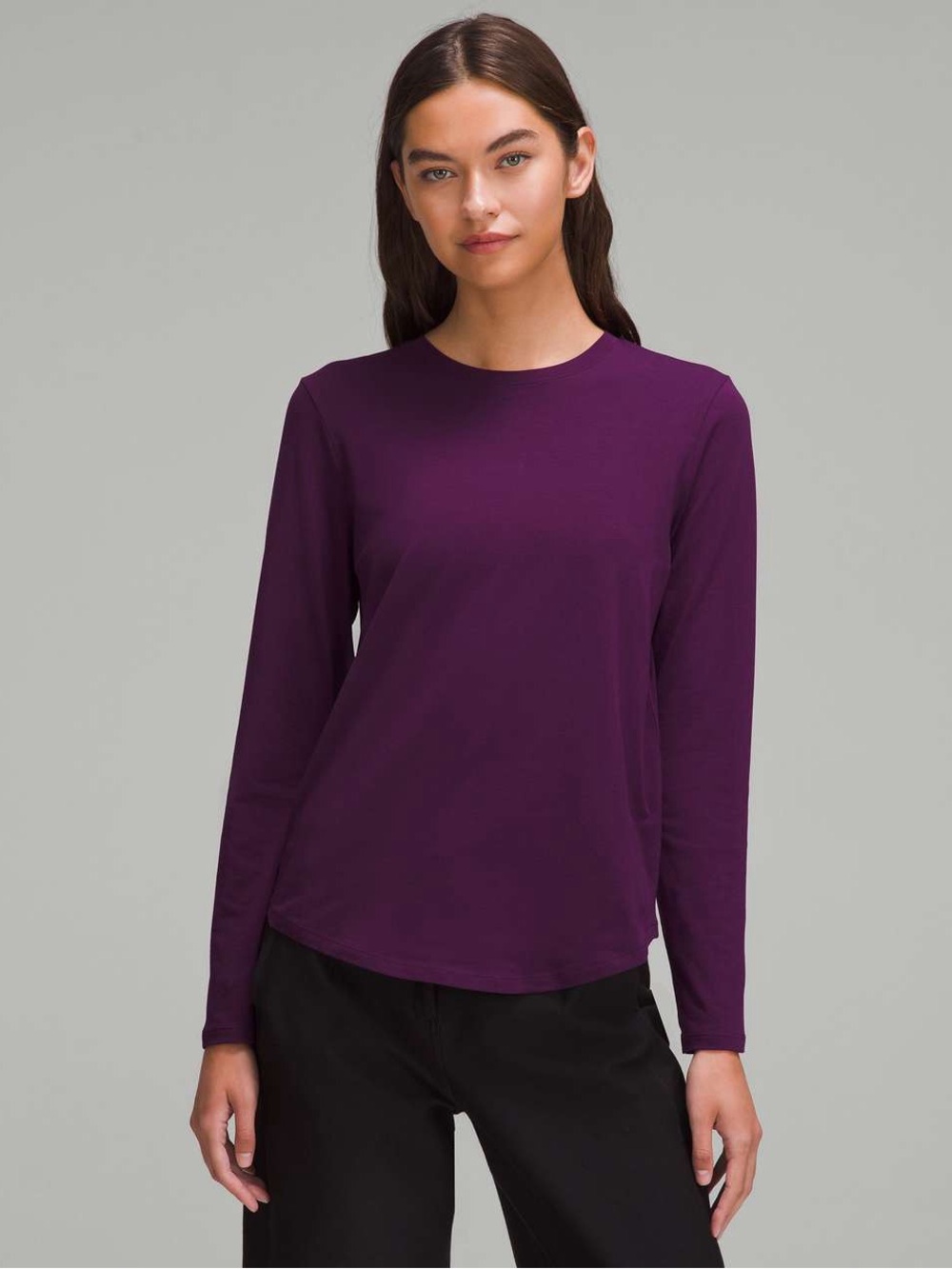 Lululemon Love Long-Sleeve Shirt - EUC - Size 12- Dramatic Magenta